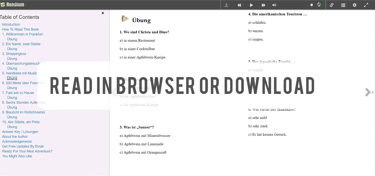 Learn German With Stories: Ferien in Frankfurt – 10 Short Stories for ...